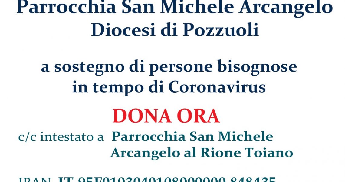 raccolta fondi caritas parrocchiale san michela arcangelo toiano pozzuoli